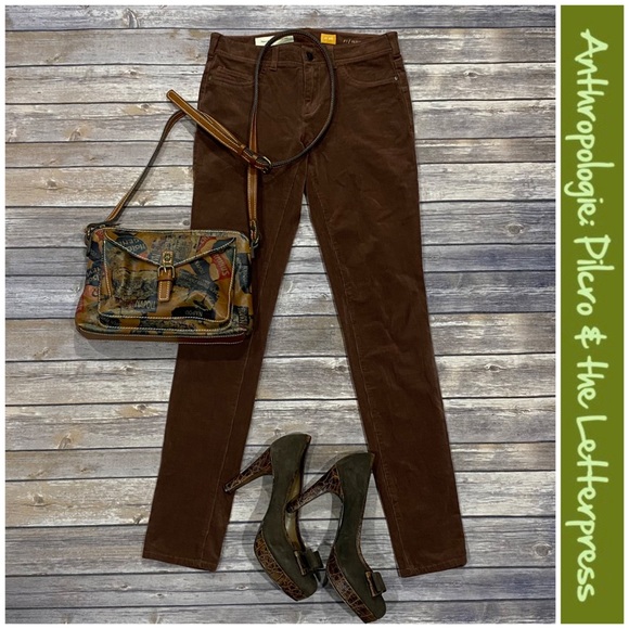 Anthro Pilcro Serif Cord Leggings - Picture 4 of 8